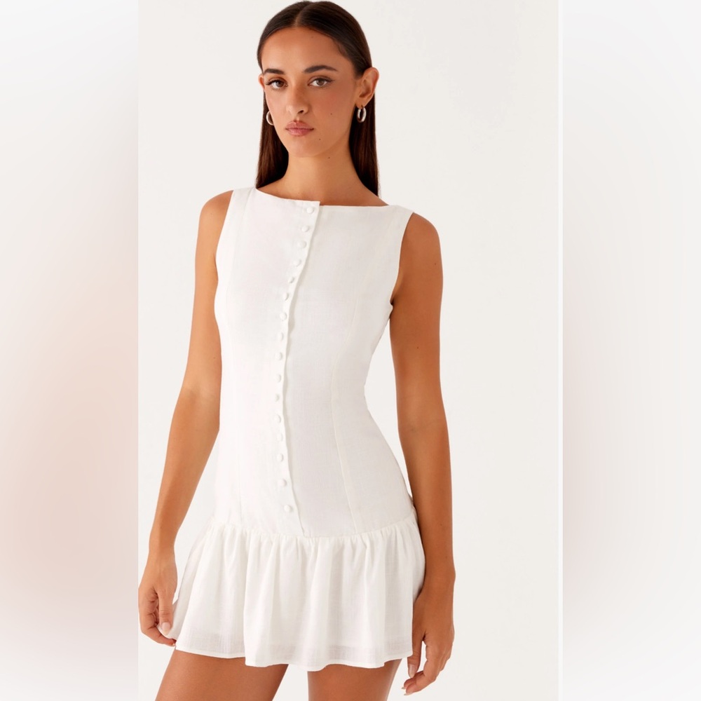 Peppermayo Maggie Linen Mini Dress